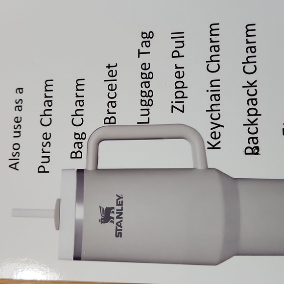 Hand Crafted Cup Handle Charm Angel Silver Metal Stanley Cup Tumbler Pendant - Picture 7 of 7